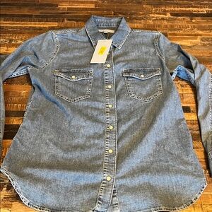 ANTONIO MELANI Dark Blue Denim Shirt